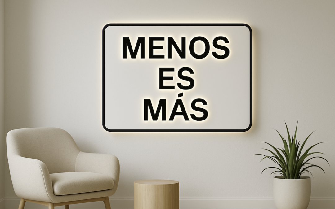 “Menos es más”: el minimalismo tipográfico como tendencia clave en rotulación