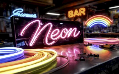 Neón Led: sistemas, materiales y claves técnicas en rotulación luminosa