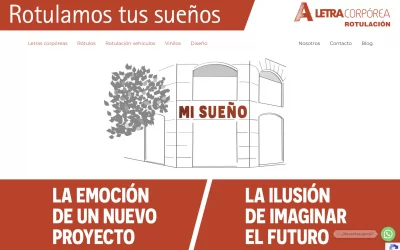 Letra Corpórea refuerza su especialización digital con una nueva web dedicada a servicios de rotulación